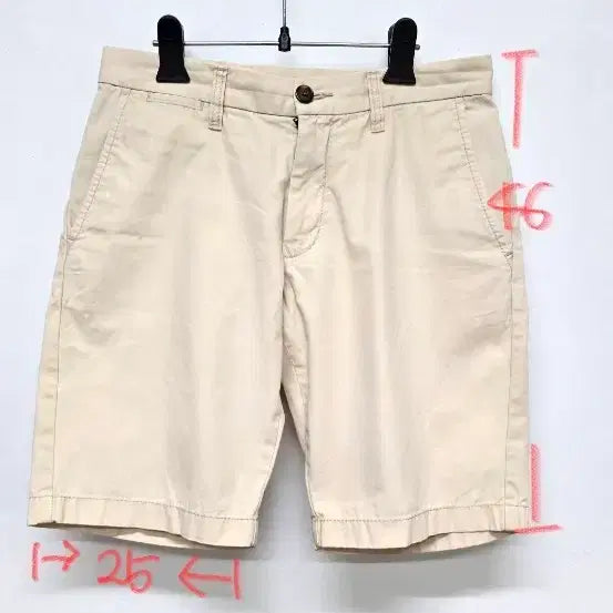 [BUNJANG] Tommy Hilfiger Beige Slim Fit Cotton Shorts / 타미힐피거   베이지색 반바지 (실측 사이즈)