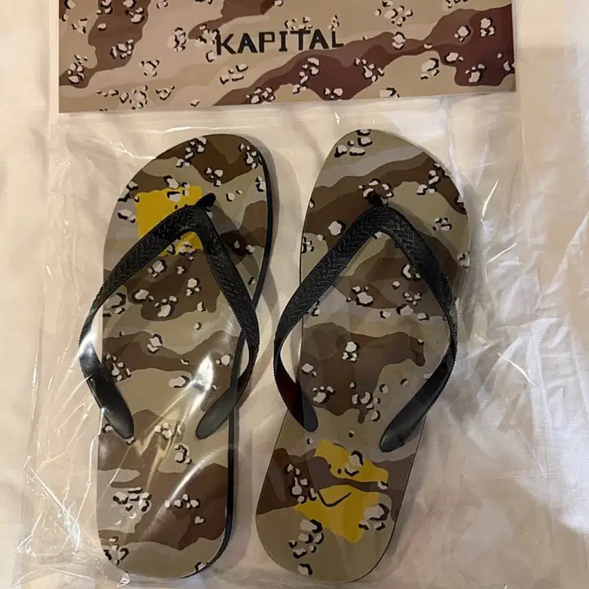 [BUNJANG] Capital Camo Pattern Flip Flops / [L] 캐피탈 카모패턴 플립 플랩스 쪼리 팝니다.