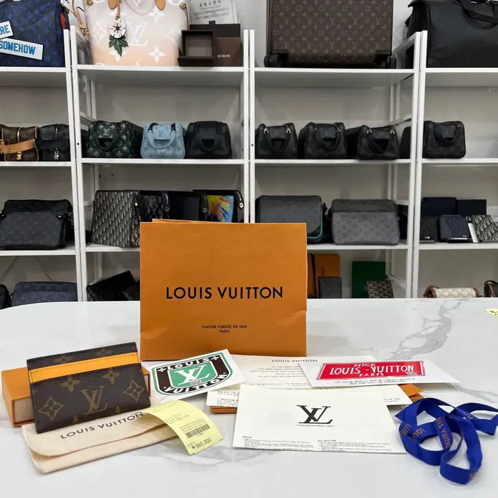 [BUNJANG] Louis Vuitton Monogram Card Holder Yellow / [새상품]루이비통 모노그램 카드지갑 옐로우