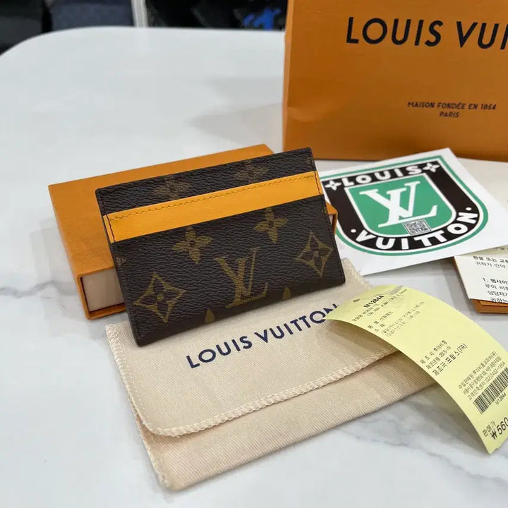 [BUNJANG] Louis Vuitton Monogram Card Holder Yellow / [새상품]루이비통 모노그램 카드지갑 옐로우