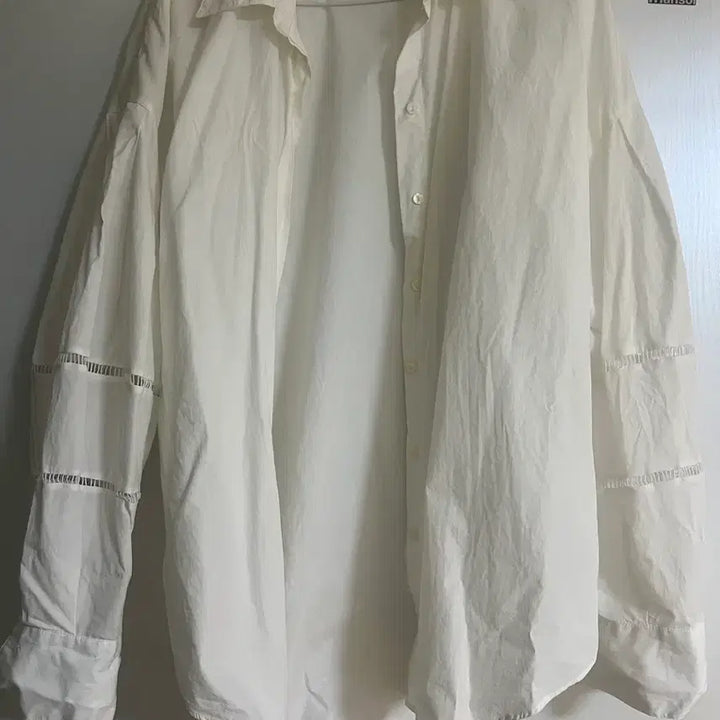 [BUNJANG] Zara White Lace Detail Shirt / 자라 셔츠