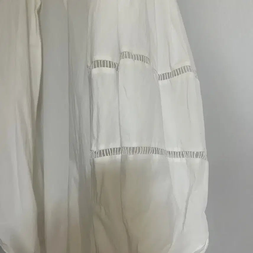 [BUNJANG] Zara White Lace Detail Shirt / 자라 셔츠