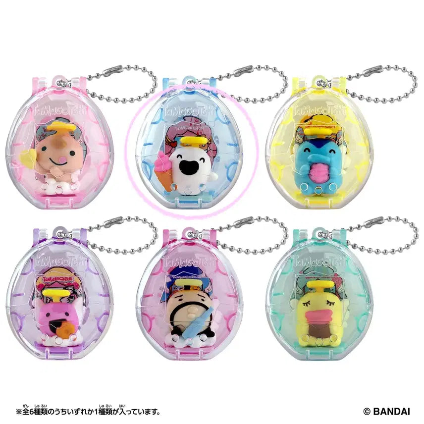 [BUNJANG] Tamagotchi Collectables Angel Snacktime Figure Keychain Obakechi / 다마고치 콜렉터블 엔젤스낵타임 피규어 키링 오바케치