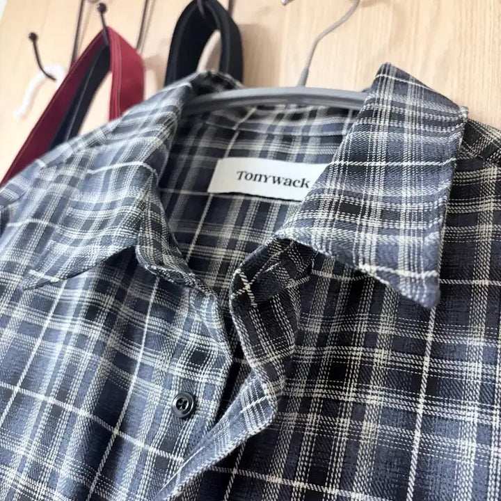 [BUNJANG] Tonywack Check Cotton Double Pocket Shirt - Blue / [xl] 토니웩 체크 코튼 더블 포켓 셔츠_블루