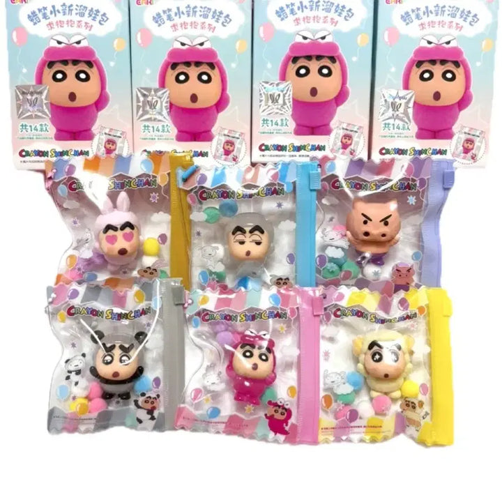 [BUNJANG] Crayon Shin-chan Panda/Rabbit Hug Me Figure Keychain / (초신상)짱구 판다/토끼 허그미 안아줘 피규어 키링
