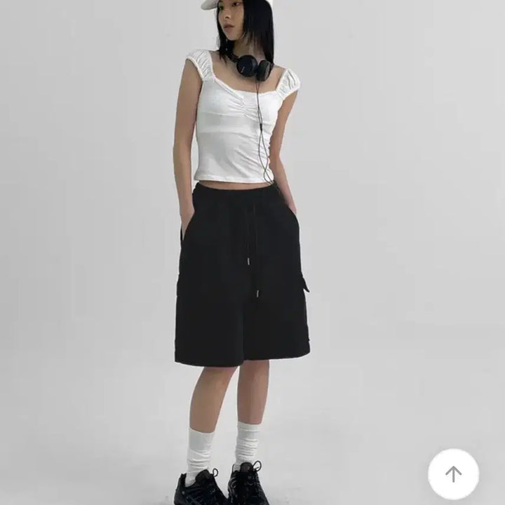 [BUNJANG] Black Up Cliff Bermuda Cargo Pants / 블랙업 클리프 버뮤다 카고팬츠