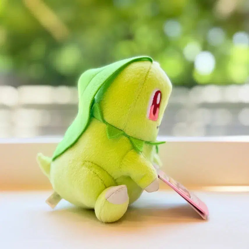 [BUNJANG] Bandai Pokémon Chikorita Mascot Plush 13cm / 일본 반다이 포켓몬 치코리타 마스코트 인형 13cm