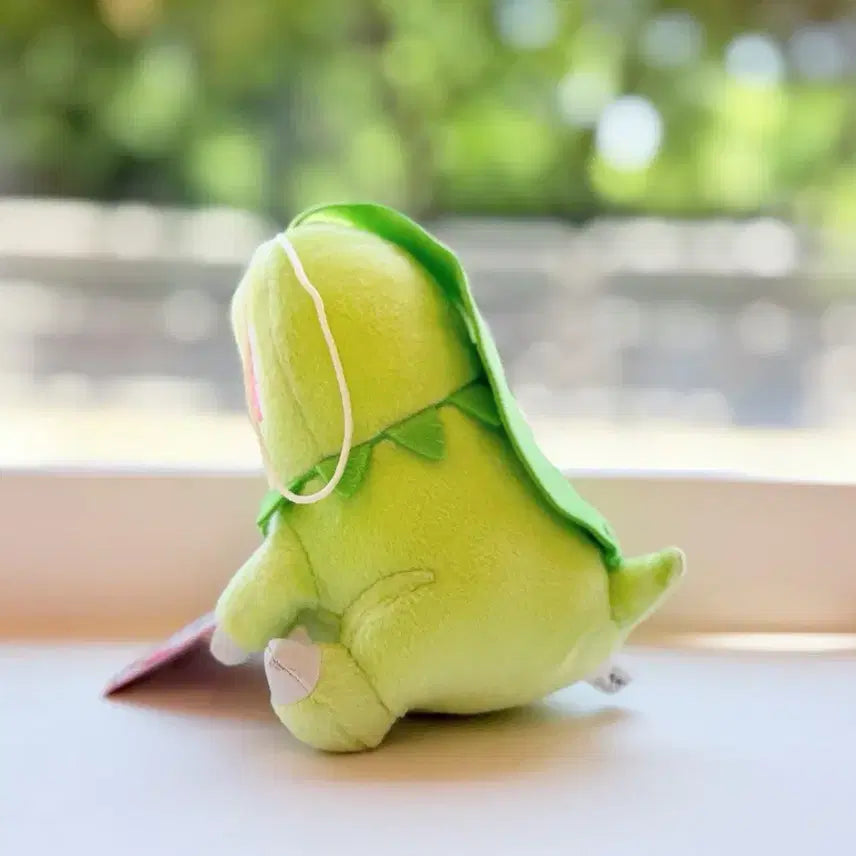 [BUNJANG] Bandai Pokémon Chikorita Mascot Plush 13cm / 일본 반다이 포켓몬 치코리타 마스코트 인형 13cm