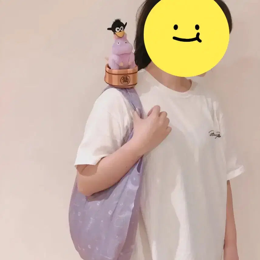[BUNJANG] Studio Ghibli Borzoi Mascot Eco Bag / 지브리 보우네즈미 마스코트 에코백 (장바구니)
