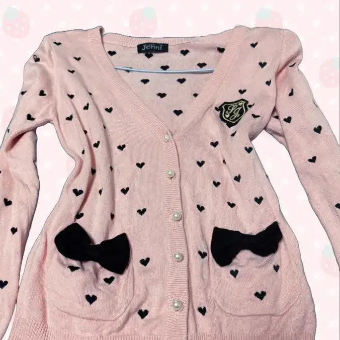 [BUNJANG] LizLisa Style Hime Gyaru Ribbon Pink Cardigan / 히메갸루 리본 핑크 가디건 리즈리사 라떼 stc 진리 빈티지 고전
