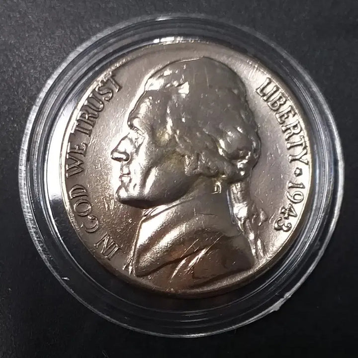 [BUNJANG] 1943 United States 5-Cent Silver Nickel Coin / [은화] 1943년 미국 5센트 은화 w997