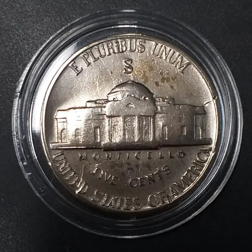 [BUNJANG] 1943 United States 5-Cent Silver Nickel Coin / [은화] 1943년 미국 5센트 은화 w997