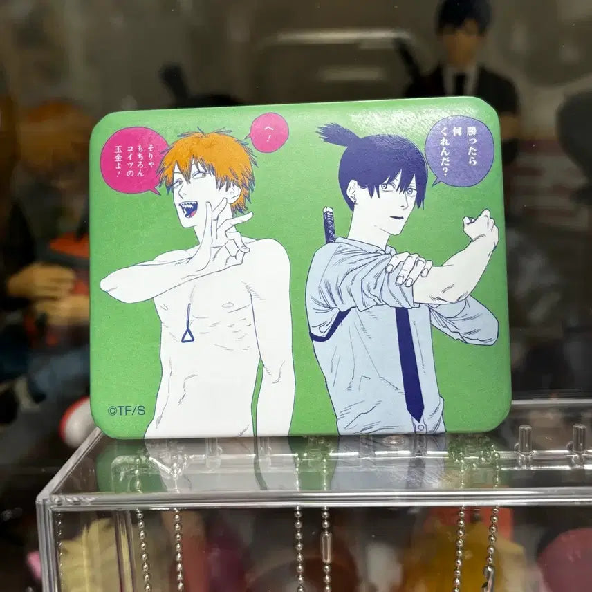 [BUNJANG] Chainsaw Man Original Art Square Can Badge - Denji, Aki / 체인소맨 원화 사각캔뱃지 덴지 아키