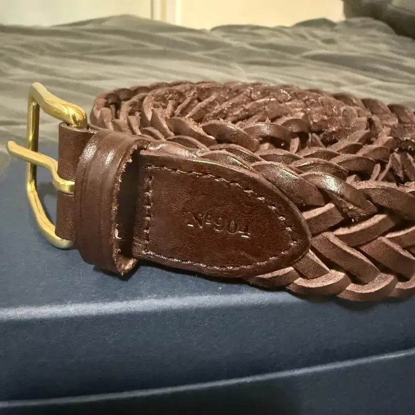 [BUNJANG] M Bastong Woven Belt Brown / M 바스통 위븐벨트 브라운
