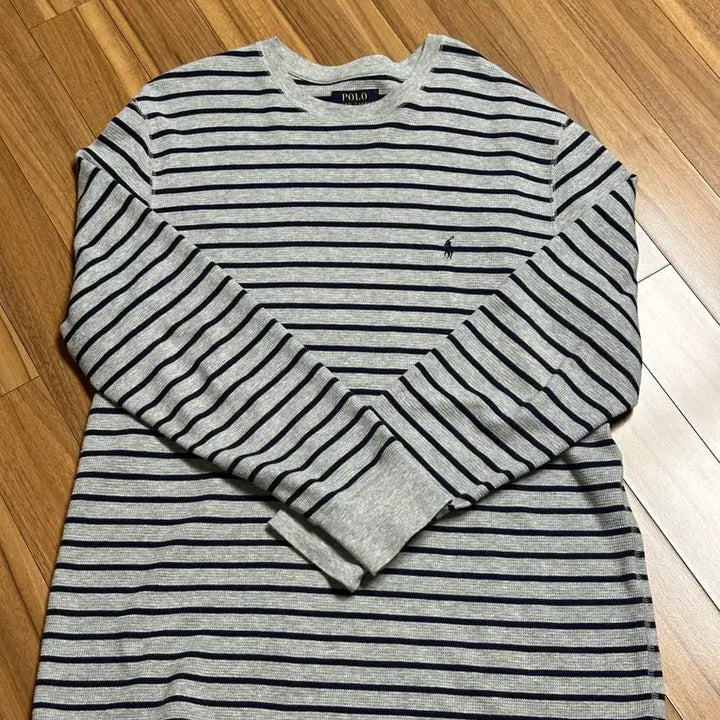 [BUNJANG] Vintage Polo Waffle Knit Stripe XL / 빈티지 폴로 와플 니트 스트라이프 XL