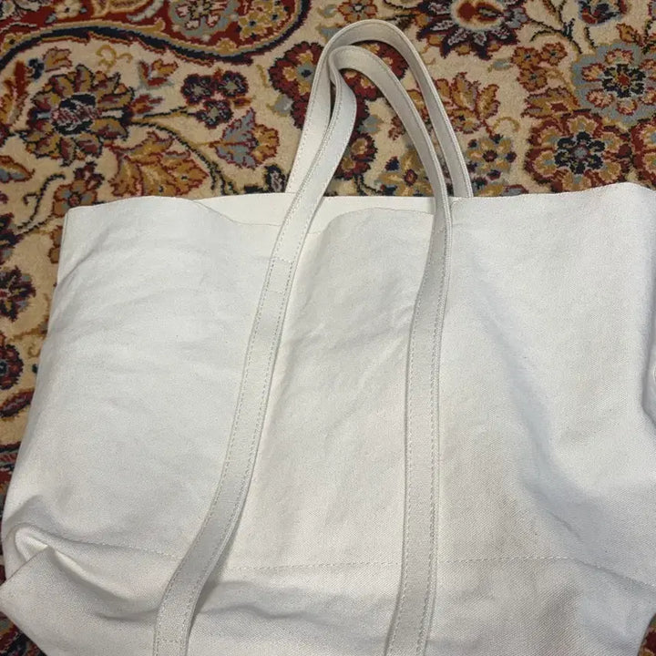 [BUNJANG] AMIACALVA Cotton Canvas Tote Bag Ivory / 아미아칼바 코튼 캔버스백 토트백 아이보리