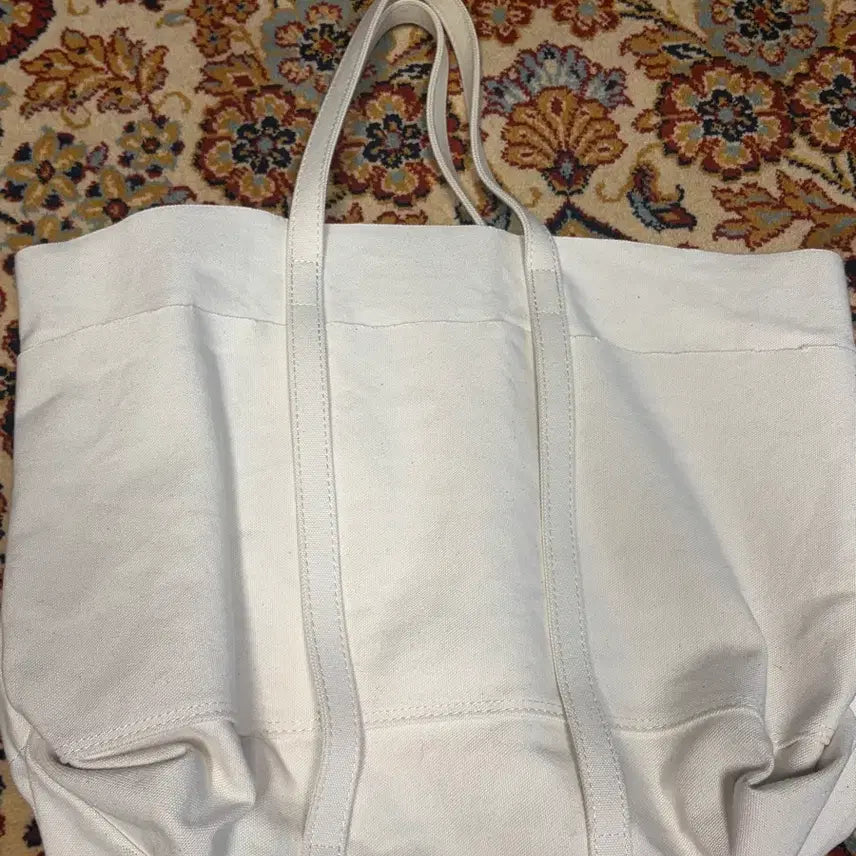 [BUNJANG] AMIACALVA Cotton Canvas Tote Bag Ivory / 아미아칼바 코튼 캔버스백 토트백 아이보리