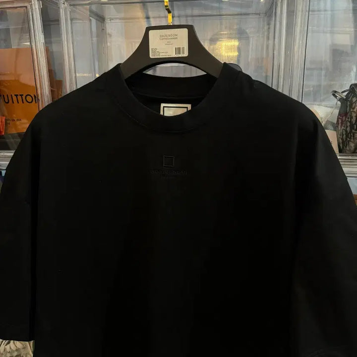 [BUNJANG] Wooyoungmi Cotton Oversized Short-Sleeve T-Shirt Black / [정품/신형]  25ss 우영미 코튼 오버핏 반팔 블랙