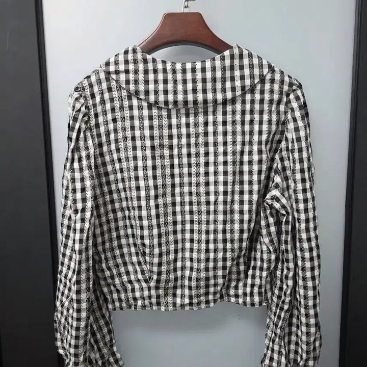 [BUNJANG] Kara Lace Crop Blouse / 카라 레이스 크롭 블라우스