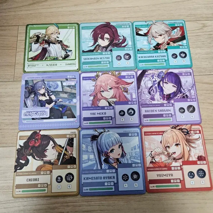 [BUNJANG] Genshin Impact PC Lounge Coaster Bundle Set / 원신 pc라운지 코스터 일괄
