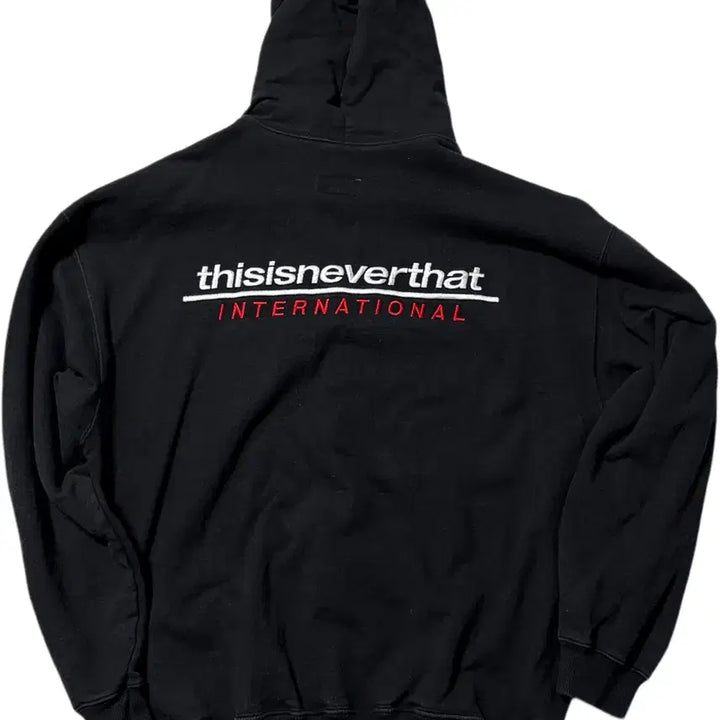 [BUNJANG] Thisisneverthat Black Hoodie Zip-Up / 디스이즈네버댓 블랙 후드집업