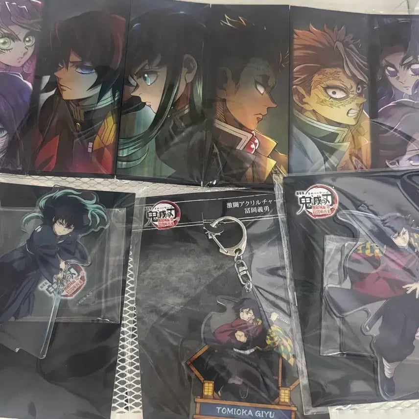 [BUNJANG] Demon Slayer: Kimetsu no Yaiba Mugen Train Bundle Set Acrylic Stand, Folding Screen, Keyring / 급전 귀멸의 칼날 무한성 일괄 판매