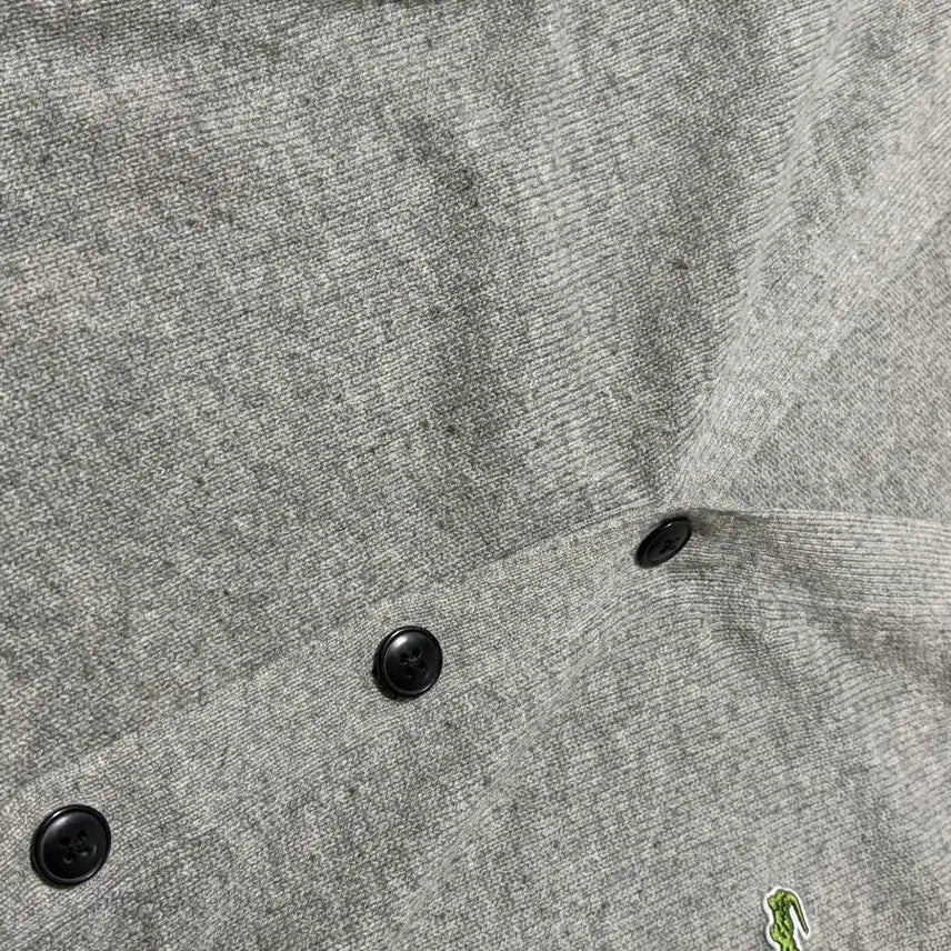[BUNJANG] Lacoste Gray Wool Cardigan / 라코스테 그레이 울 가디건