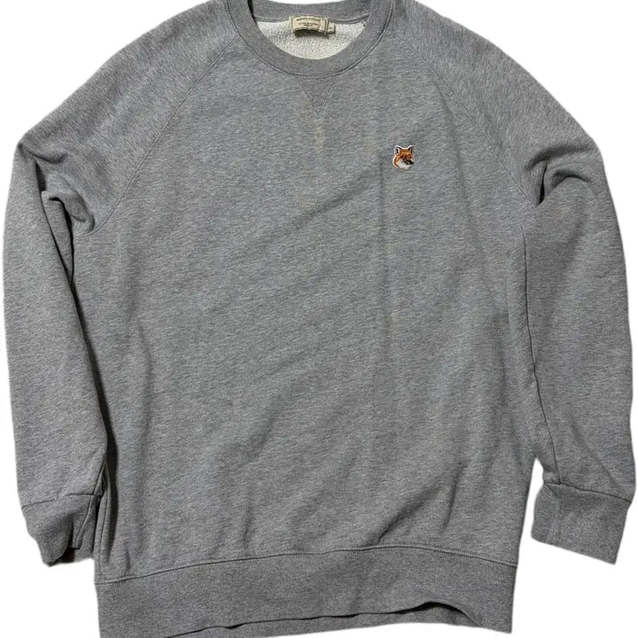 [BUNJANG] Maison Kitsuné Fox Head Sweatshirt Grey / 정품 메종키츠네 폭스헤드 맨투맨 회색