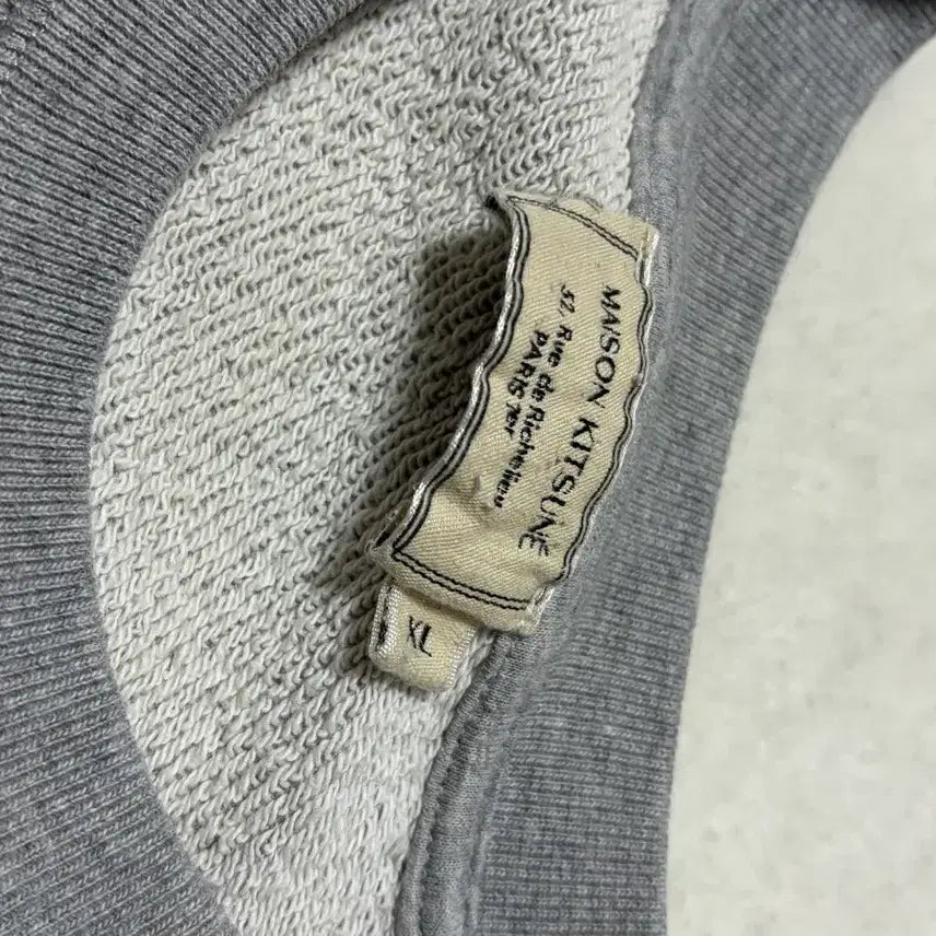 [BUNJANG] Maison Kitsuné Fox Head Sweatshirt Grey / 정품 메종키츠네 폭스헤드 맨투맨 회색