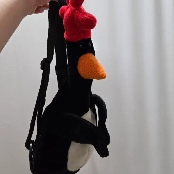 [BUNJANG] Wallace &amp; Gromit McGrew Penguin Plush Backpack Bag / 월레스와그로밋 고전 맥그로우 펭귄 인형 백팩 가방