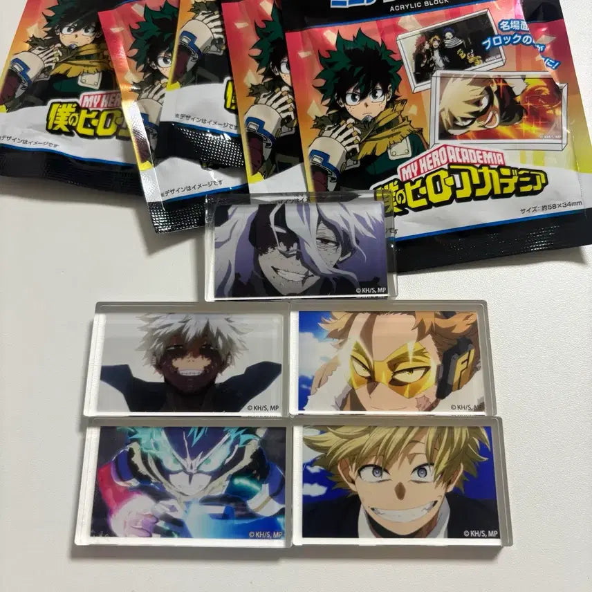 [BUNJANG] My Hero Academia Acrylic Block Bundle Set / 다이소 나의히어로아카데미아 아크릴블록 5종 일괄