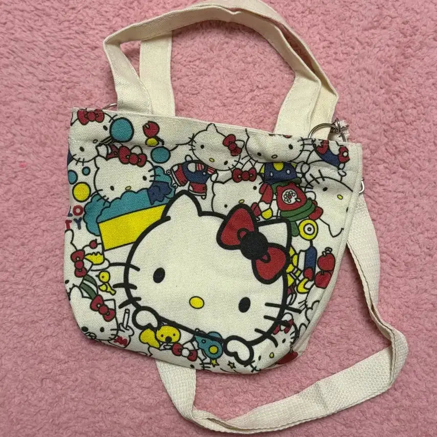 [BUNJANG] Hello Kitty Mini Tote &amp; Cross Bag / 헬로키티 미니토트&amp;크로스백 새상품