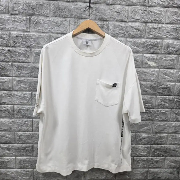[BUNJANG] Life Walker White Pocket Oversized T-Shirt Size 95 / 라이프워커 화이트 포켓 반팔 티셔츠 사이즈 95 오버핏