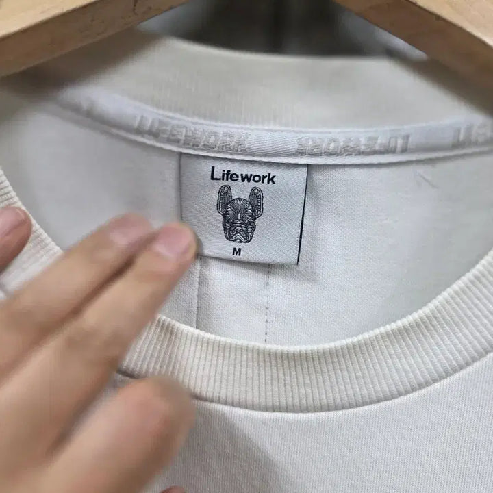 [BUNJANG] Life Walker White Pocket Oversized T-Shirt Size 95 / 라이프워커 화이트 포켓 반팔 티셔츠 사이즈 95 오버핏