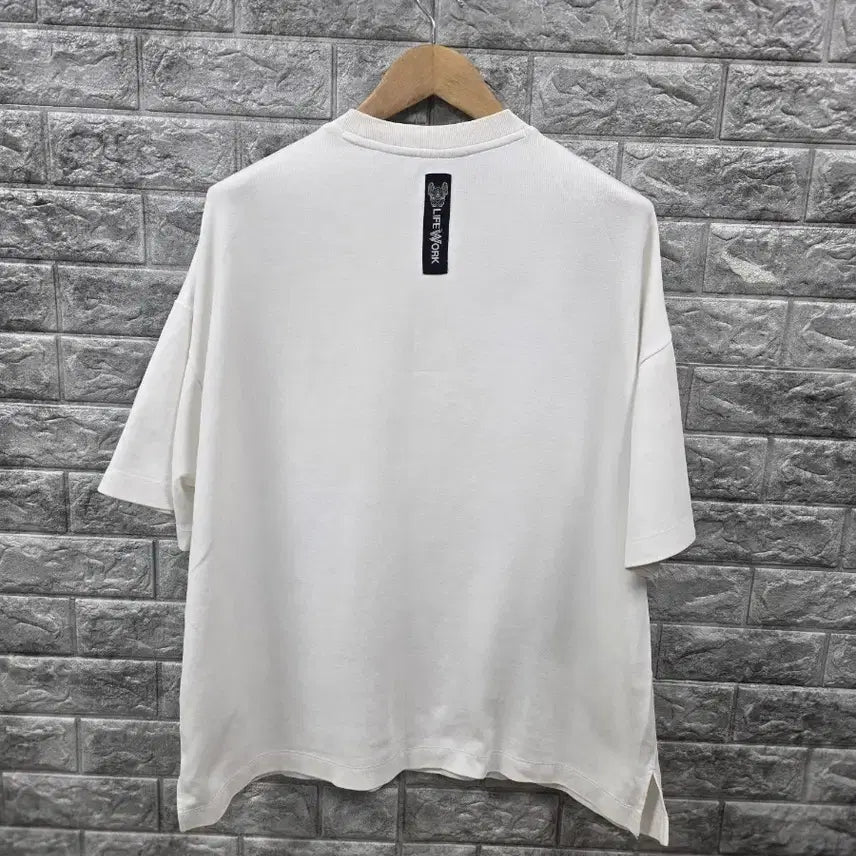 [BUNJANG] Life Walker White Pocket Oversized T-Shirt Size 95 / 라이프워커 화이트 포켓 반팔 티셔츠 사이즈 95 오버핏