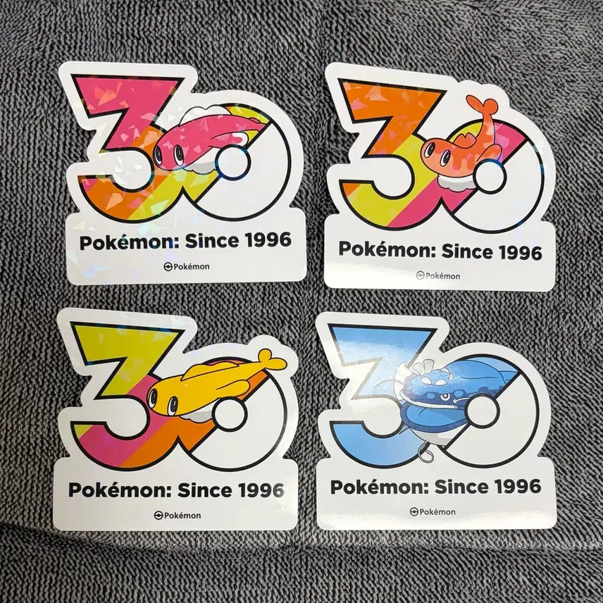 [BUNJANG] Pokemon 30th Anniversary Logo Sticker Set / 한국한정] 포켓몬 30주년 로고 스티커 싸리용 어써러셔 세트