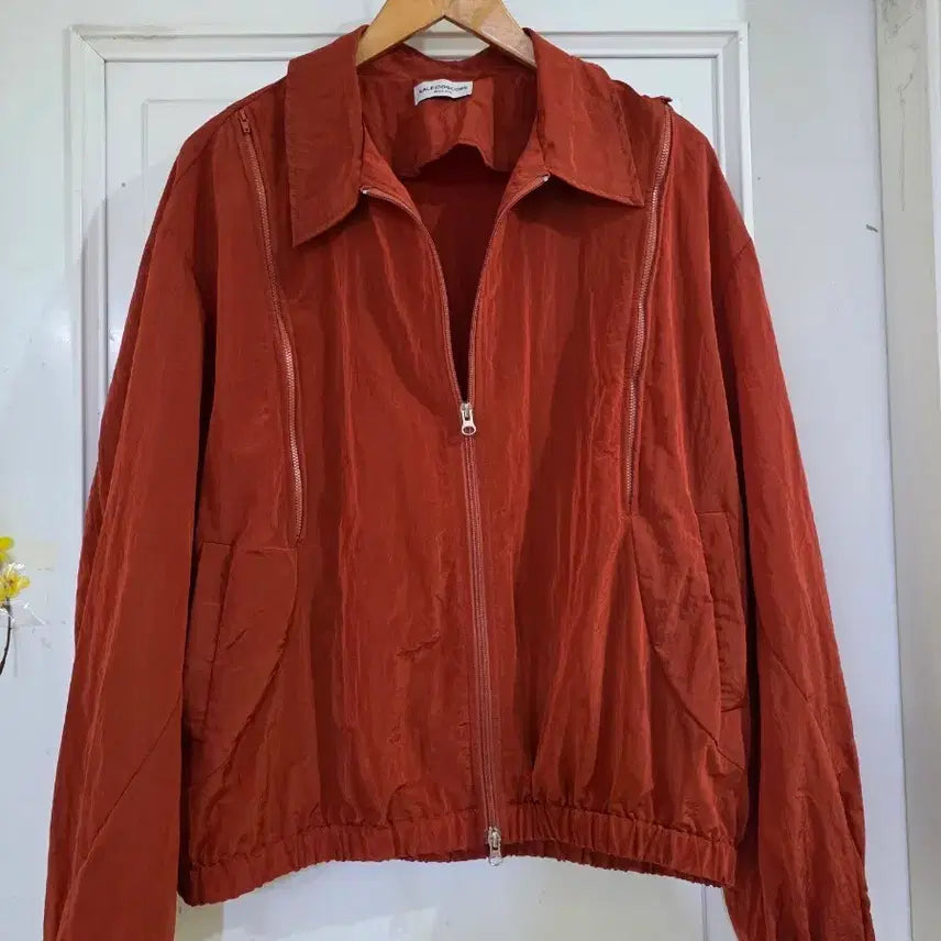 [BUNJANG] Spring Trendy Lightweight Zip Jacket (Chest 65) / 봄 요즘유행하는  고급스러운  디자인이쁜  바스락 지퍼자켓 가슴단면 65