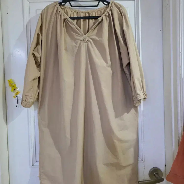 [BUNJANG] Cotton Midi Dress / 여름  시원한  디자인이쁜  바스락면   미디원피스  깨끗해요  가슴단면