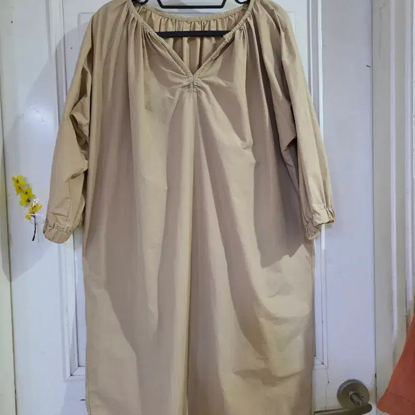 [BUNJANG] Cotton Midi Dress / 여름  시원한  디자인이쁜  바스락면   미디원피스  깨끗해요  가슴단면
