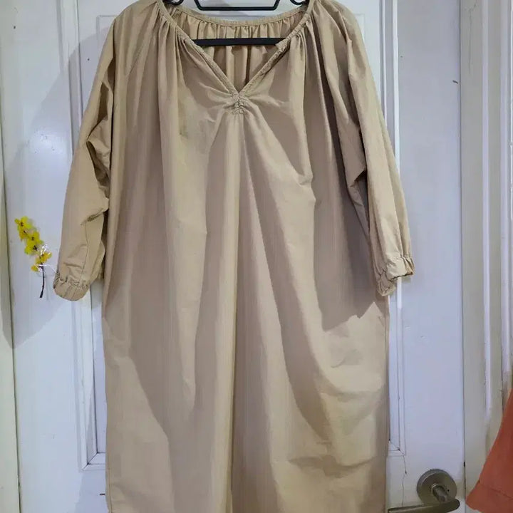 [BUNJANG] Cotton Midi Dress / 여름  시원한  디자인이쁜  바스락면   미디원피스  깨끗해요  가슴단면