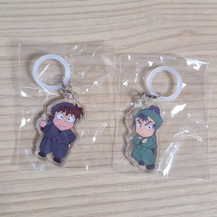 [BUNJANG] Nintama Rantaro Doei Hansuke &amp; Kema Tomesaburo Acrylic Gacha Keyring / 교판)닌타마 도이 한스케 케마 토메사부로 메지루시 아크릴 가챠 키링 판매