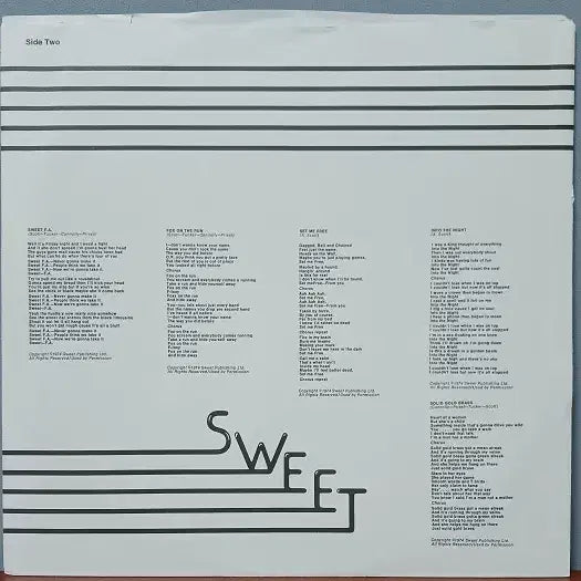 [BUNJANG] Sweet Fox on the Run 1975 US 1st Press Vinyl LP / Sweet  " Fox On The Run "