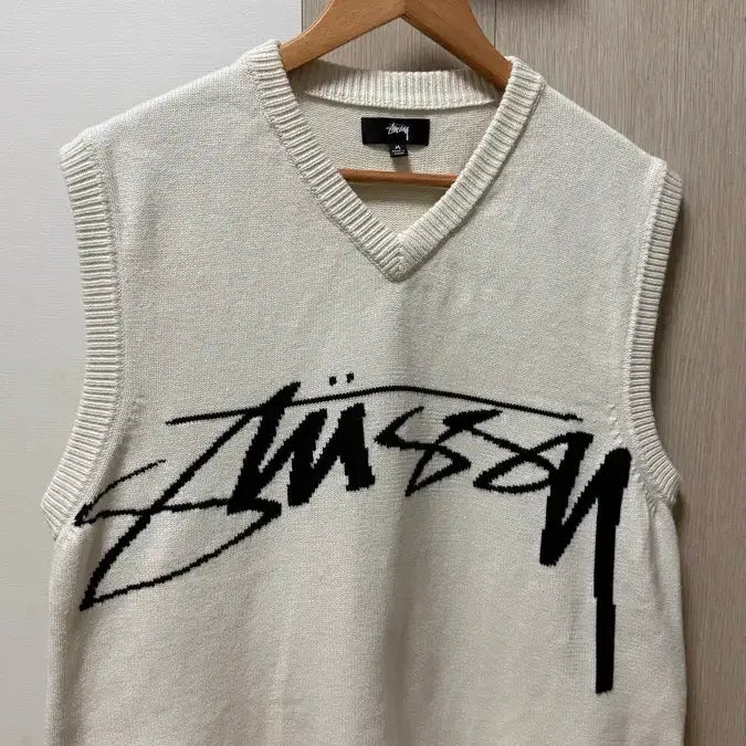 [BUNJANG] Stussy Sweater Vest Natural M / 스투시-스웨터 베스트 내츄럴M