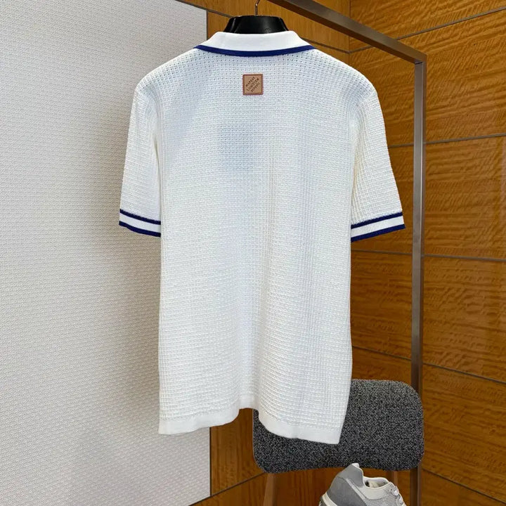 [BUNJANG] Louis Vuitton Logo Collar Short Sleeve T-Shirt Men&