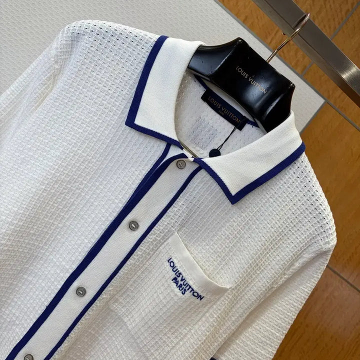 [BUNJANG] Louis Vuitton Logo Collar Short Sleeve T-Shirt Men&