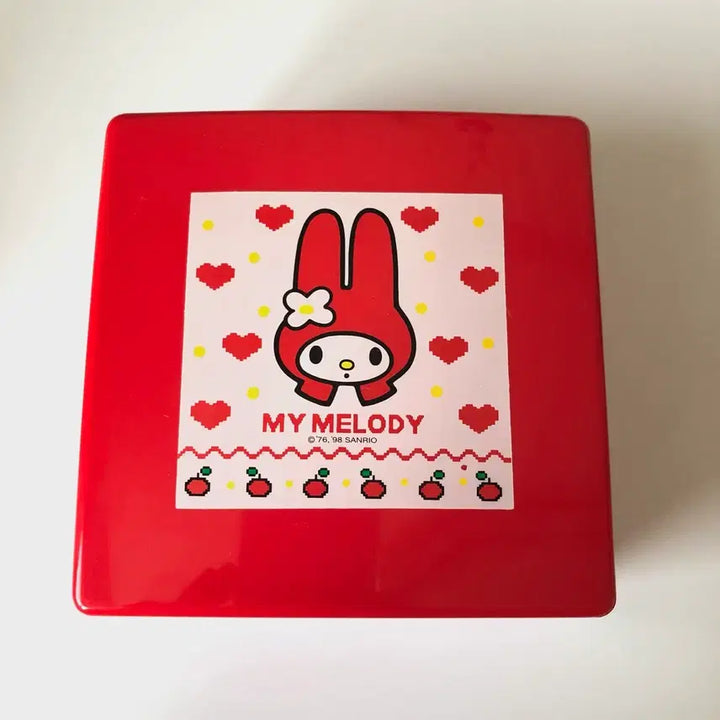 [BUNJANG] Classic My Melody 2-Tier Lunch Box / 고전 마이멜로디 2단 도시락통