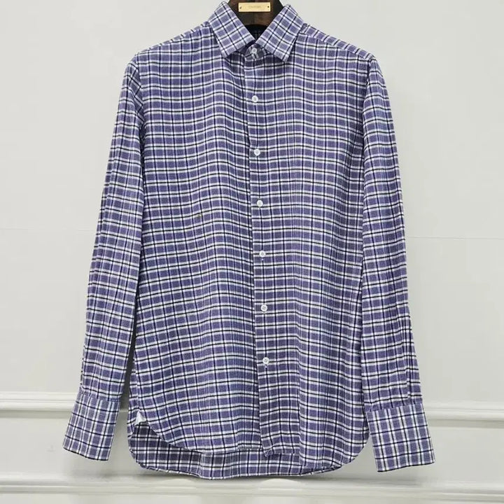 [BUNJANG] Tom Ford Purple Check Shirt / 톰포드 퍼플 체크 셔츠