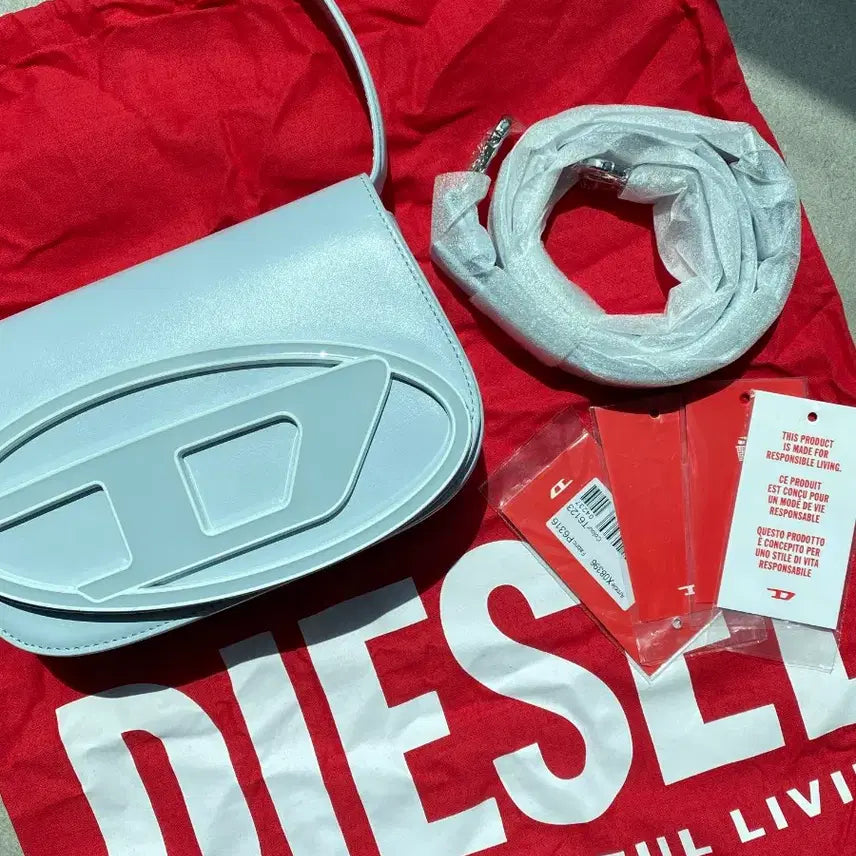 [BUNJANG] Diesel 1DR Shoulder Bag Light Blue / 디젤 1DR 숄더백 라이트블루