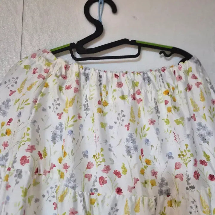 [BUNJANG] Flower Pattern Tiered Long Skirt / 플라워 패턴 캉캉 롱 스커트