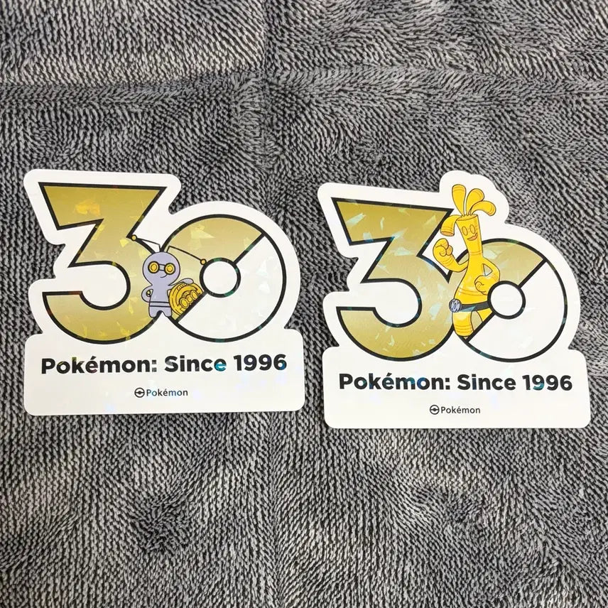 [BUNJANG] Pokemon 30th Anniversary Logo Mooryeong Tabuzago Evolution Set / 한국한정] 포켓몬 30주년 로고 스티커 모으령 타부자고 진화 세트